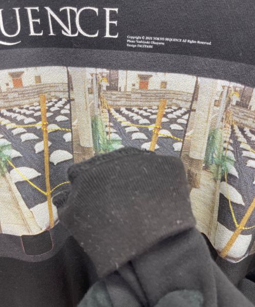 TOKYO SEQUENCE（トウキョウ シークエンス）TOKYO SEQUENCE (トウキョウ シークエンス) クルーネックスウェット ブラック サイズ:Mの古着・服飾アイテム