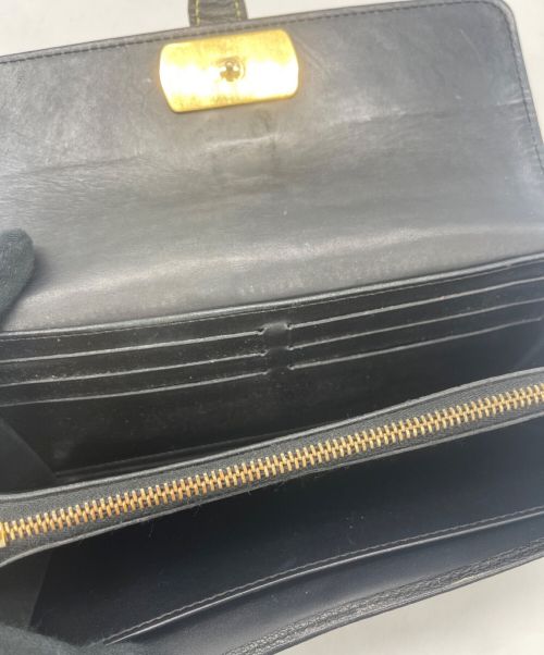 LOUIS VUITTON（ルイ ヴィトン）LOUIS VUITTON (ルイ ヴィトン) 長財布 ネイビー×ホワイトの古着・服飾アイテム