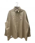 LIBEREリベーレ）の古着「チマヨオーバーシャツ」｜ベージュ
