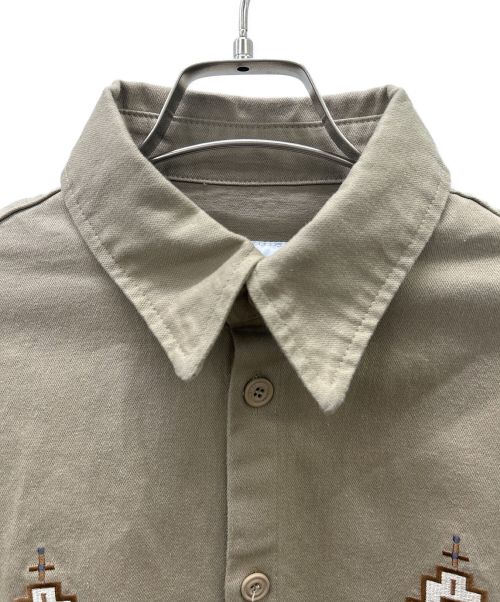 LIBERE（リベーレ）libere (リベーレ) チマヨオーバーシャツ ベージュ サイズ:Lの古着・服飾アイテム