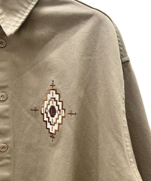 LIBERE（リベーレ）libere (リベーレ) チマヨオーバーシャツ ベージュ サイズ:Lの古着・服飾アイテム