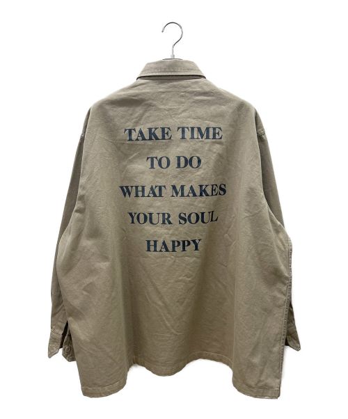 LIBERE（リベーレ）libere (リベーレ) チマヨオーバーシャツ ベージュ サイズ:Lの古着・服飾アイテム