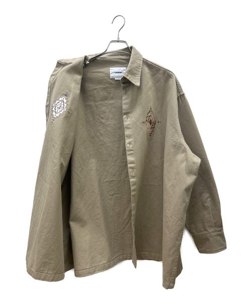 LIBERE（リベーレ）libere (リベーレ) チマヨオーバーシャツ ベージュ サイズ:Lの古着・服飾アイテム