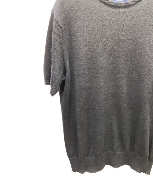 MORGANO（モルガーノ）MORGANO (モルガーノ) 半袖ニット ブラック サイズ:46の古着・服飾アイテム