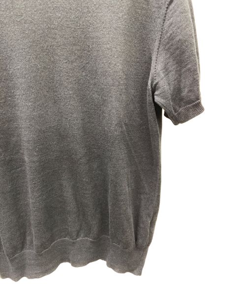 MORGANO（モルガーノ）MORGANO (モルガーノ) 半袖ニット ブラック サイズ:46の古着・服飾アイテム