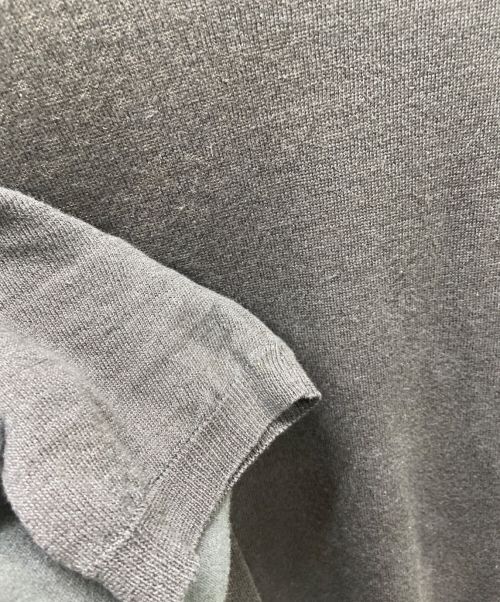 MORGANO（モルガーノ）MORGANO (モルガーノ) 半袖ニット ブラック サイズ:46の古着・服飾アイテム