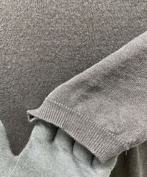 MORGANO（モルガーノ）MORGANO (モルガーノ) 半袖ニット ブラック サイズ:46の古着・服飾アイテム