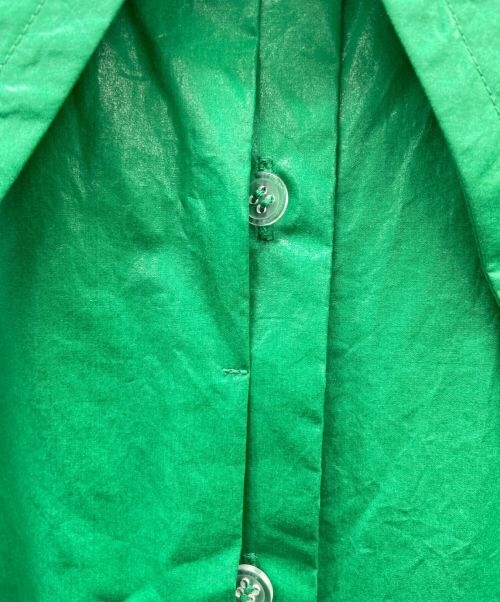 Ameri（アメリ）AMERI (アメリ) LONG COLLAR CALENDERING SHIRT グリーン サイズ:FREEの古着・服飾アイテム