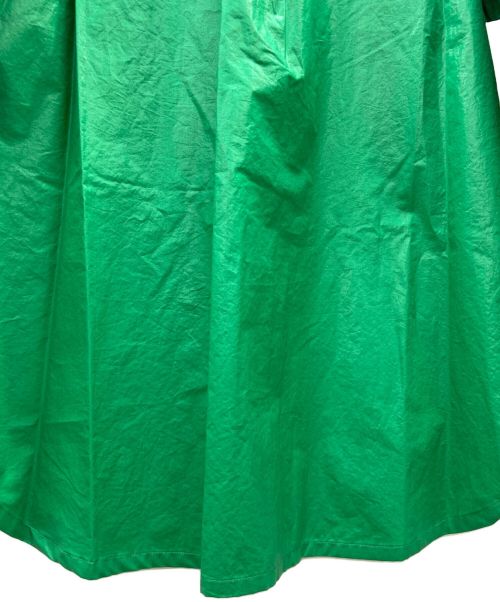 Ameri（アメリ）AMERI (アメリ) LONG COLLAR CALENDERING SHIRT グリーン サイズ:FREEの古着・服飾アイテム