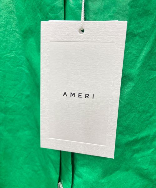 Ameri（アメリ）AMERI (アメリ) LONG COLLAR CALENDERING SHIRT グリーン サイズ:FREEの古着・服飾アイテム