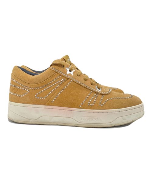 JIMMY CHOO（ジミーチュウ）JIMMY CHOO (ジミーチュウ) JIMMY CHOO　ローカットスニーカー ベージュ サイズ:23.5cmの古着・服飾アイテム
