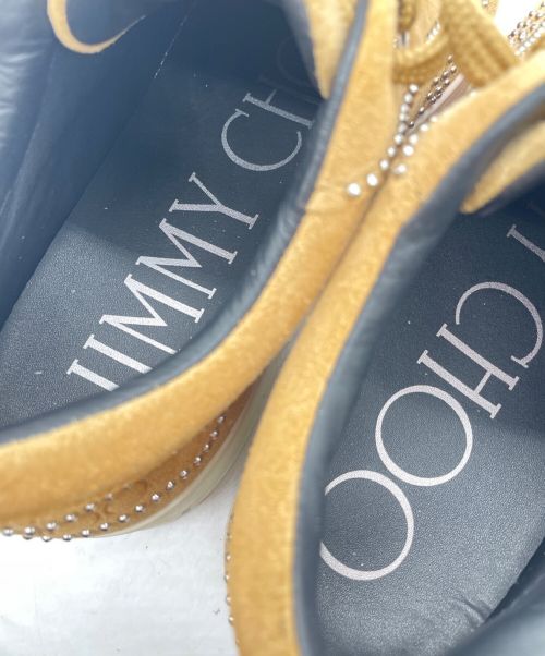 JIMMY CHOO（ジミーチュウ）JIMMY CHOO (ジミーチュウ) JIMMY CHOO　ローカットスニーカー ベージュ サイズ:23.5cmの古着・服飾アイテム