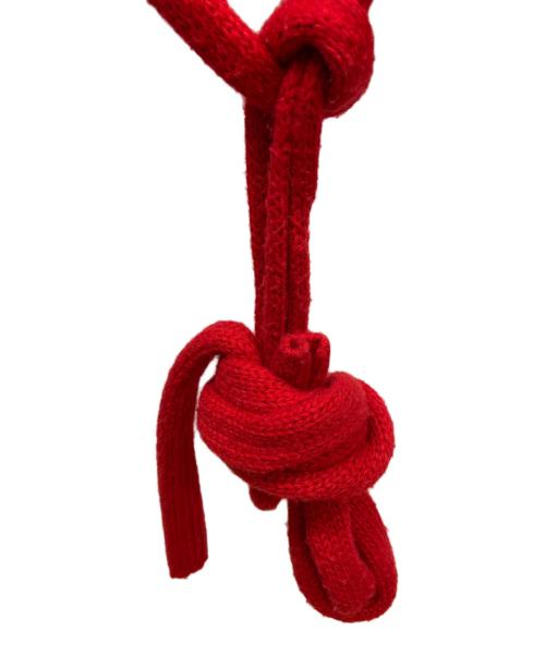 Ameri（アメリ）AMERI (アメリ) バックタックニット レッド サイズ:FREEの古着・服飾アイテム