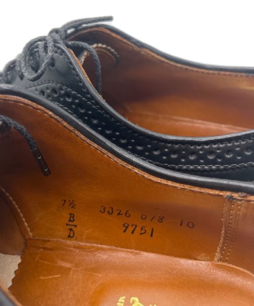 Alden（オールデン）Alden (オールデン) ウィングチップシューズ ブラック サイズ:US7 1/2の古着・服飾アイテム