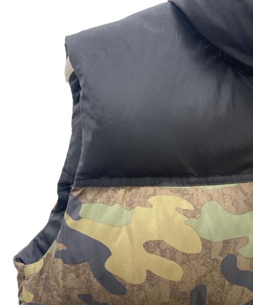 THE NORTH FACE（ザ ノース フェイス）THE NORTH FACE (ザ ノース フェイス) Novelty Nuptse Vest ブラック×グリーン サイズ:Mの古着・服飾アイテム