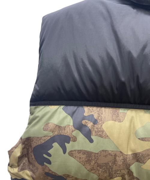 THE NORTH FACE（ザ ノース フェイス）THE NORTH FACE (ザ ノース フェイス) Novelty Nuptse Vest ブラック×グリーン サイズ:Mの古着・服飾アイテム