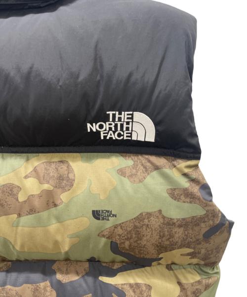 THE NORTH FACE（ザ ノース フェイス）THE NORTH FACE (ザ ノース フェイス) Novelty Nuptse Vest ブラック×グリーン サイズ:Mの古着・服飾アイテム