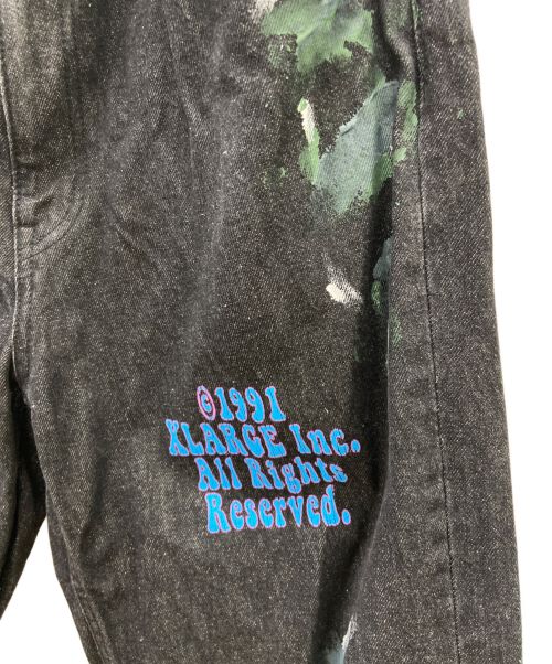 X-LARGE（エクストララージ）X-LARGE (エクストララージ) デニムパンツ ブラック サイズ:Mの古着・服飾アイテム