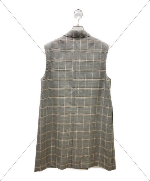 ebure（エブール）ebure (エブール) ノースリーブコート グレー サイズ:Mの古着・服飾アイテム