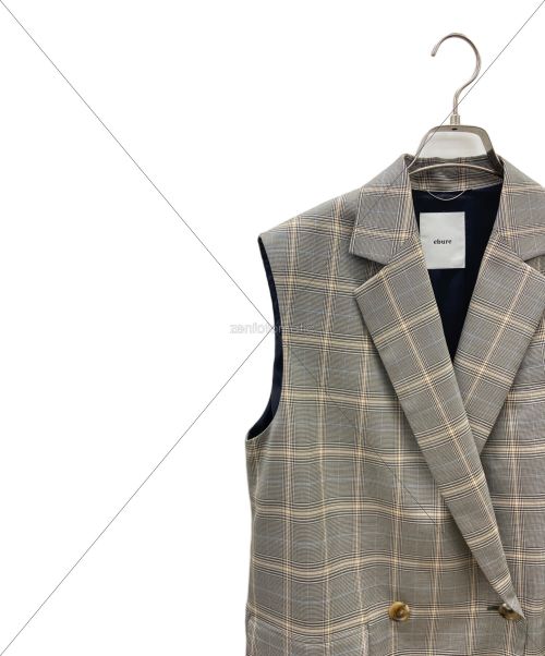 ebure（エブール）ebure (エブール) ノースリーブコート グレー サイズ:Mの古着・服飾アイテム