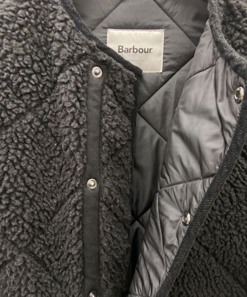 Barbour（バブアー）Barbour (バブアー) キルティングボアノーカラージャケット ブラック サイズ:8の古着・服飾アイテム