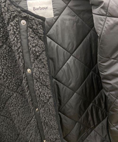 Barbour（バブアー）Barbour (バブアー) キルティングボアノーカラージャケット ブラック サイズ:8の古着・服飾アイテム