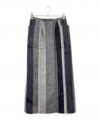 RIM.ARKリムアーク）の古着「Cotton wool linen iline SK」｜グレー