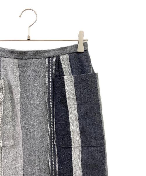 RIM.ARK（リムアーク）RIM.ARK (リムアーク) Cotton wool linen iline SK グレー サイズ:38の古着・服飾アイテム