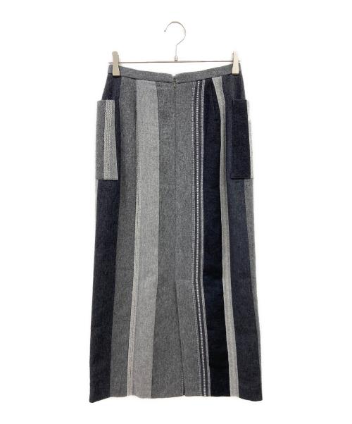 RIM.ARK（リムアーク）RIM.ARK (リムアーク) Cotton wool linen iline SK グレー サイズ:38の古着・服飾アイテム