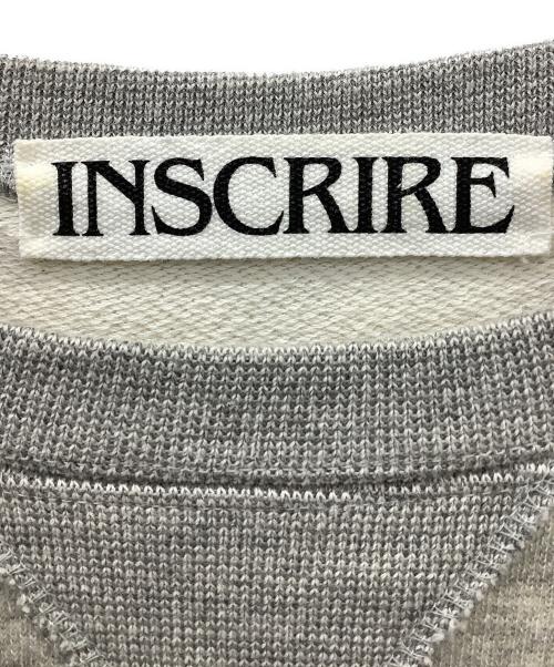 INSCRIRE（アンスクリア）INSCRIRE (アンスクリア) スウェットワンピース グレー サイズ:FREEの古着・服飾アイテム