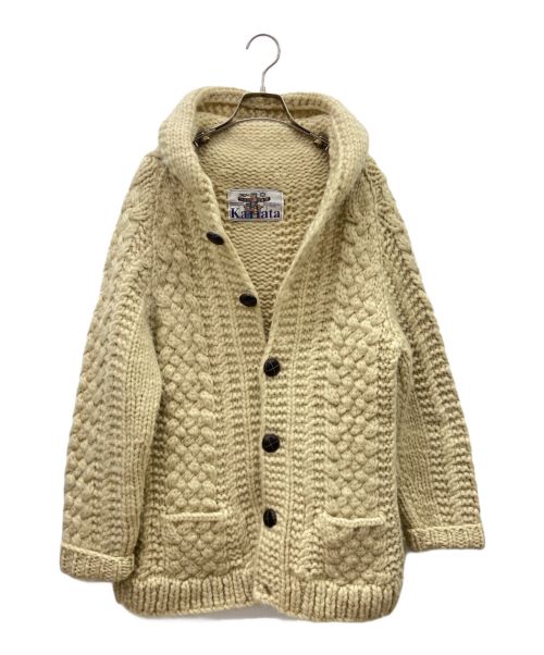 KANATA（カナタ）KANATA (カナタ) カウチンニットジャケット ベージュ サイズ:-の古着・服飾アイテム