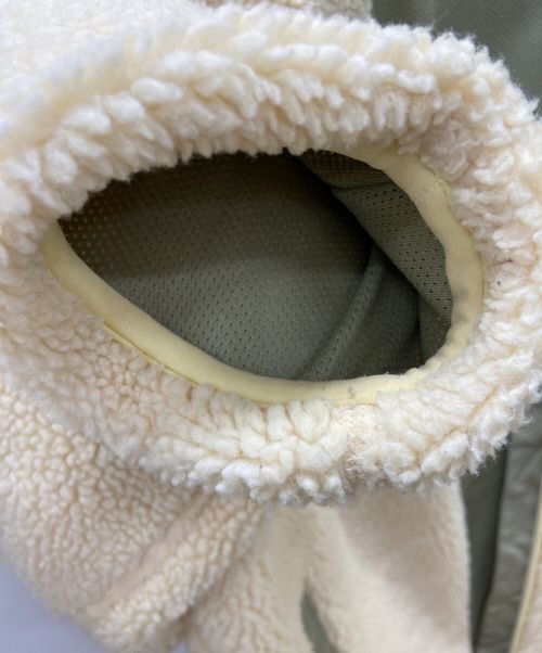 FLIP THE SCRIPT（フリップザスクリプト）FLIP THE SCRIPT (フリップザスクリプト) ボアジャケット ホワイト×グリーン サイズ:XLの古着・服飾アイテム