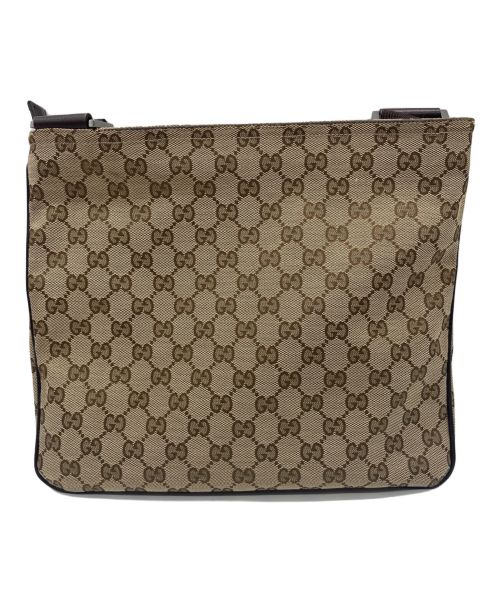 GUCCI（グッチ）GUCCI (グッチ) ショルダーバッグ ベージュ×ブラウンの古着・服飾アイテム