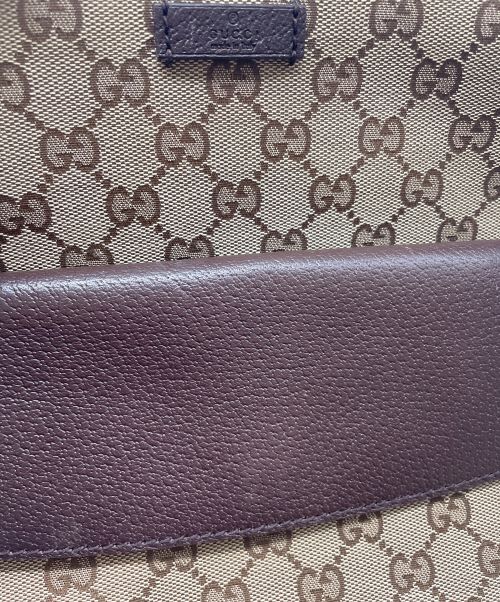 GUCCI（グッチ）GUCCI (グッチ) ショルダーバッグ ベージュ×ブラウンの古着・服飾アイテム