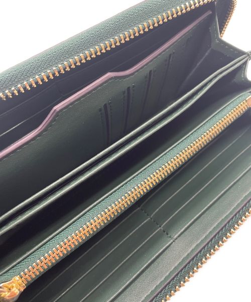 BARCOS（バルコス）BARCOS (バルコス) ラウンドファスナーウォレット グリーン 未使用品の古着・服飾アイテム