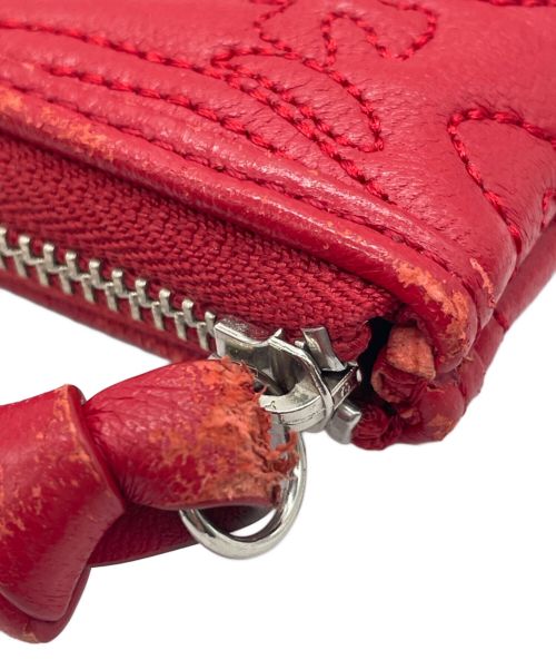 Vivienne Westwood（ヴィヴィアンウエストウッド）Vivienne Westwood (ヴィヴィアンウエストウッド) ラウンドファスナー財布 レッドの古着・服飾アイテム