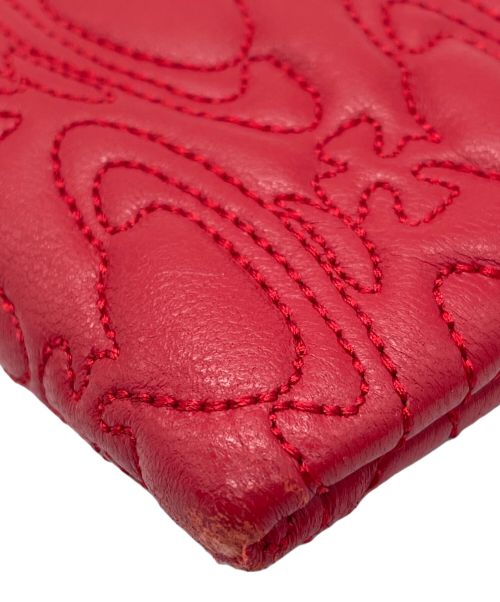 Vivienne Westwood（ヴィヴィアンウエストウッド）Vivienne Westwood (ヴィヴィアンウエストウッド) ラウンドファスナー財布 レッドの古着・服飾アイテム