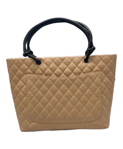 CHANEL（シャネル）CHANEL (シャネル) トートバッグ ベージュ×ブラックの古着・服飾アイテム