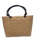 CHANEL (シャネル) トートバッグ ベージュ×ブラック：138000円