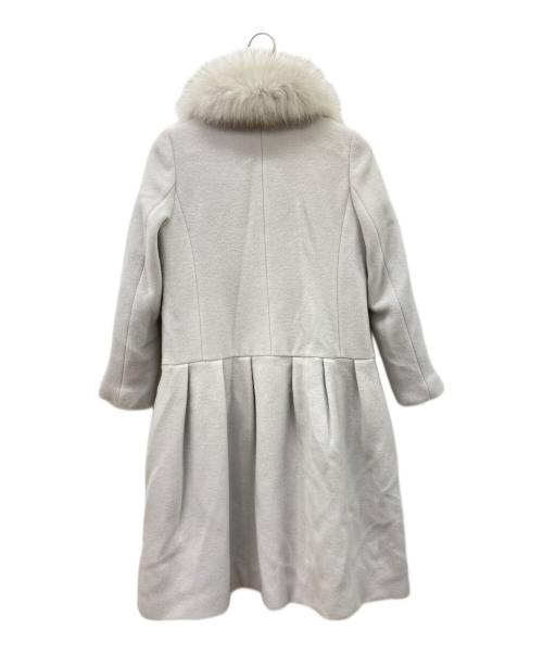 JILL STUART（ジルスチュアート）JILL STUART (ジルスチュアート) フォックスファー付コート グレー サイズ:Sの古着・服飾アイテム