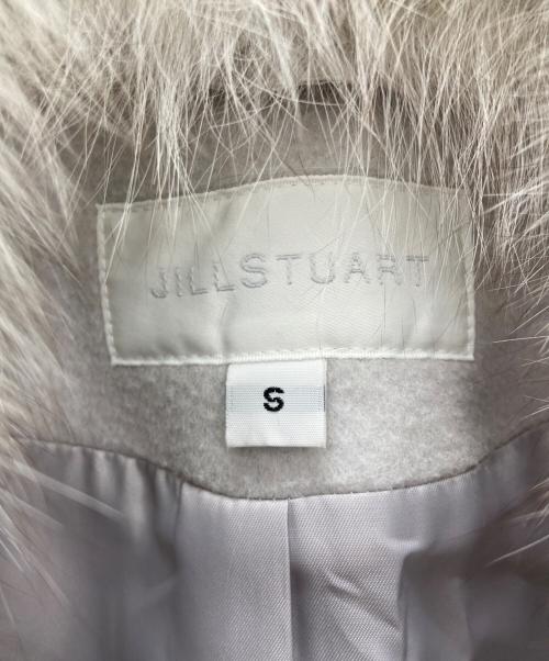 JILL STUART（ジルスチュアート）JILL STUART (ジルスチュアート) フォックスファー付コート グレー サイズ:Sの古着・服飾アイテム
