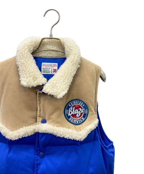 MARBLES（マーブルズ）MARBLES (マーブルズ) 中綿ベスト ブルー サイズ:38の古着・服飾アイテム