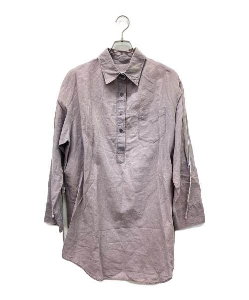 MM6 Maison Margiela（エムエムシックスメゾンマルジェラ）MM6 Maison Margiela (エムエムシックス メゾンマルジェラ) プルオーバーシャツ パープル サイズ:Mの古着・服飾アイテム