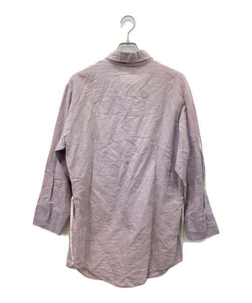 MM6 Maison Margiela（エムエムシックスメゾンマルジェラ）MM6 Maison Margiela (エムエムシックス メゾンマルジェラ) プルオーバーシャツ パープル サイズ:Mの古着・服飾アイテム