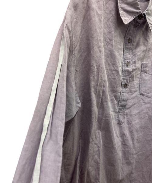 MM6 Maison Margiela（エムエムシックスメゾンマルジェラ）MM6 Maison Margiela (エムエムシックス メゾンマルジェラ) プルオーバーシャツ パープル サイズ:Mの古着・服飾アイテム