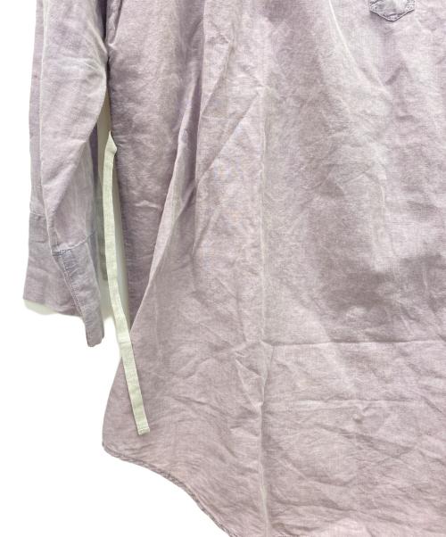 MM6 Maison Margiela（エムエムシックスメゾンマルジェラ）MM6 Maison Margiela (エムエムシックス メゾンマルジェラ) プルオーバーシャツ パープル サイズ:Mの古着・服飾アイテム