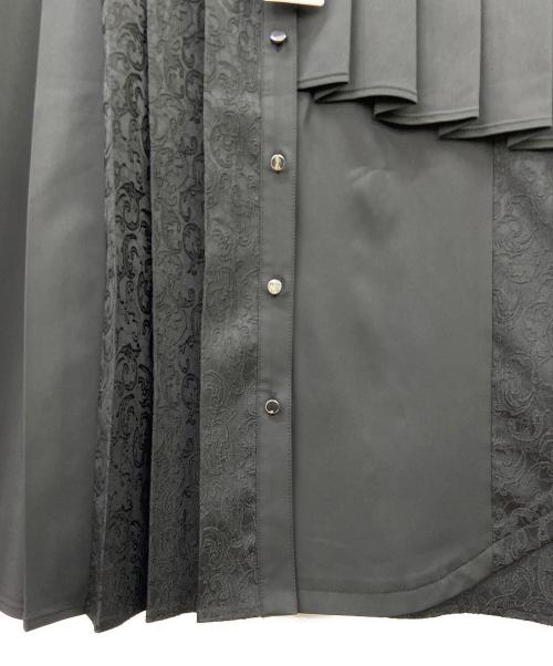 HARE（ハレ）HARE (ハレ) アシメプリーツシャツ ブラック サイズ:FREEの古着・服飾アイテム