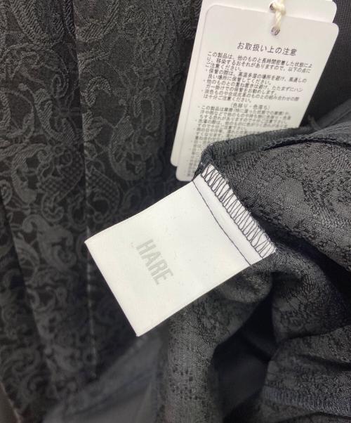 HARE（ハレ）HARE (ハレ) アシメプリーツシャツ ブラック サイズ:FREEの古着・服飾アイテム