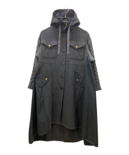 STUMBLY（スタンブリ―）STUMBLY (スタンブリ―) コート ブラック×グレー サイズ:38の古着・服飾アイテム