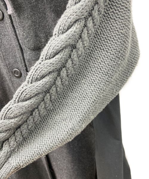 STUMBLY（スタンブリ―）STUMBLY (スタンブリ―) コート ブラック×グレー サイズ:38の古着・服飾アイテム